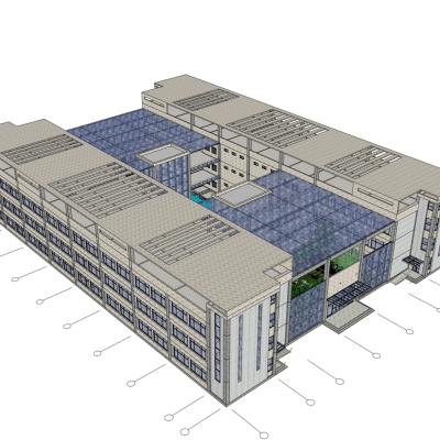 现代教学楼免费su模型(1)