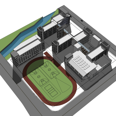 现代学校规划免费su模型(1)