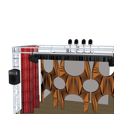 现代舞台免费su模型(1)