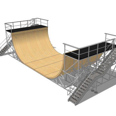 现代滑板训练场免费su模型(1)