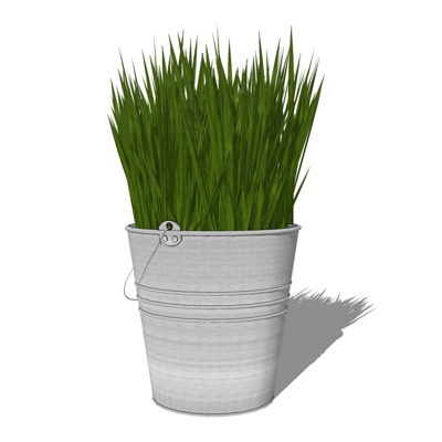 现代绿植盆栽免费su模型(1)