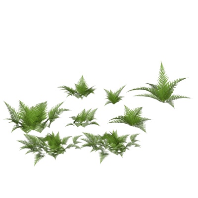 现代花草植物组合免费su模型(1)