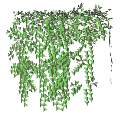 现代植物藤蔓免费su模型(1)