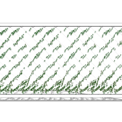 现代植物墙免费su模型(1)
