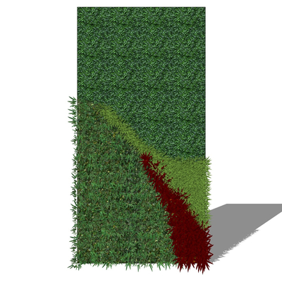 现代植物墙免费su模型(1)
