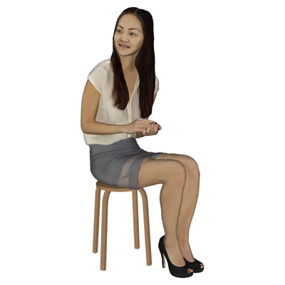 现代女性人物免费su模型(1)