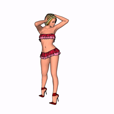 现代女性人物免费su模型(1)