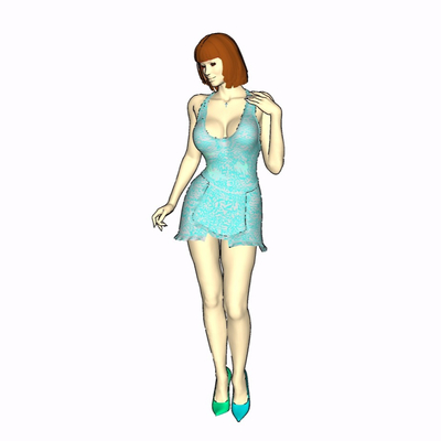 现代女性人物免费su模型(1)