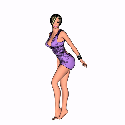 现代女性人物免费su模型(1)