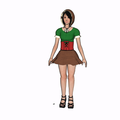 现代女性人物免费su模型(1)