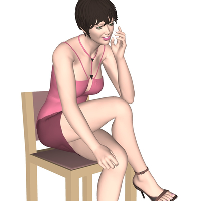 现代女士免费su模型(1)