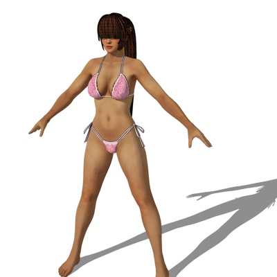 现代比基尼美女免费su模型(1)