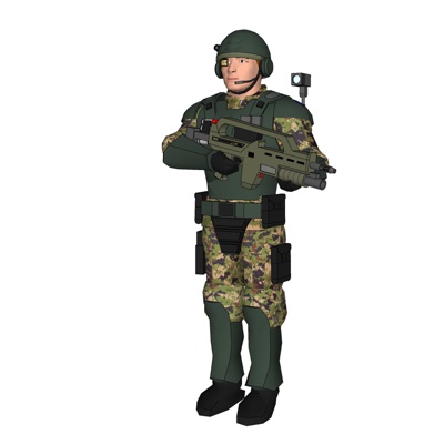 现代特种兵免费su模型(1)