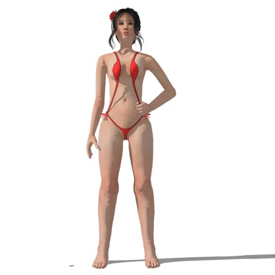 现代性感女性人物免费su模型(1)
