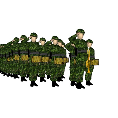 现代警察人物免费su模型(1)