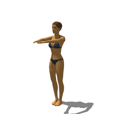 现代泳衣女性免费su模型(1)