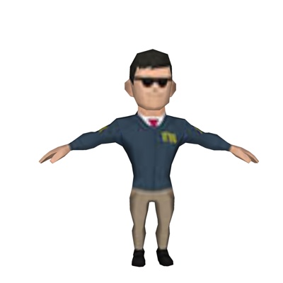 现代站姿男子免费su模型(1)
