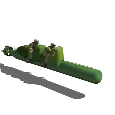 现代潜艇兵免费su模型(1)