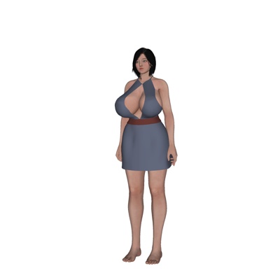 现代站姿女人免费su模型(1)