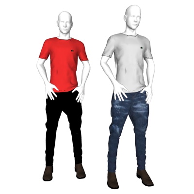现代男模特免费su模型(1)