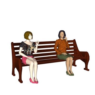 现代坐姿女人免费su模型(1)