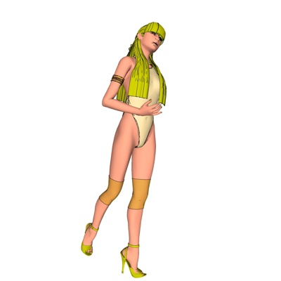 现代站姿女人免费su模型(1)