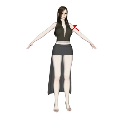 现代站姿女人免费su模型(1)
