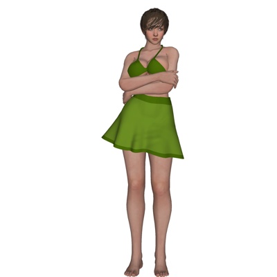 现代泳装女人免费su模型(1)