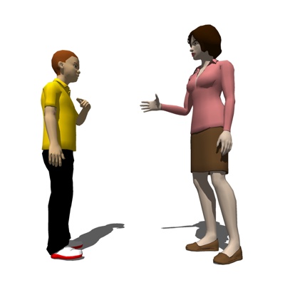 现代站姿女人免费su模型(1)