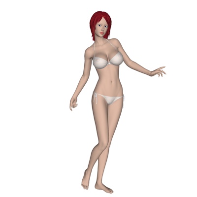 现代泳装女人免费su模型(1)