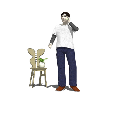 现代人物免费su模型(1)