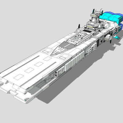 现代星际战舰免费su模型(1)