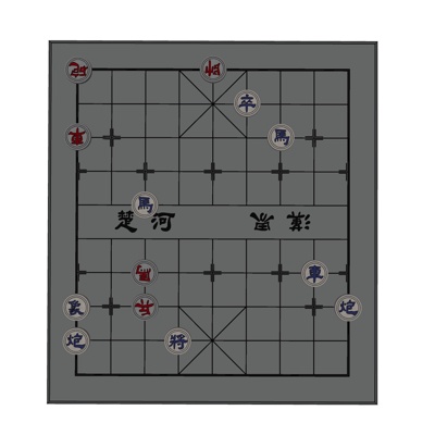 中式实木象棋免费su模型(1)