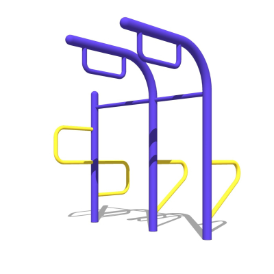 现代户外健身器材免费su模型(1)