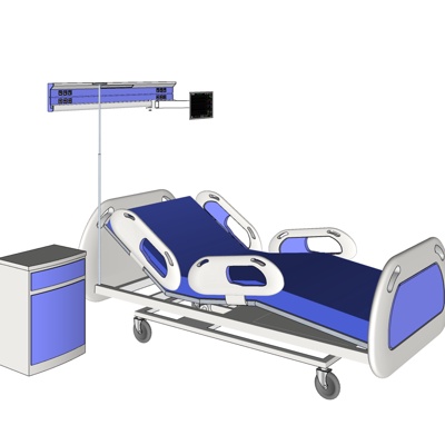 现代医疗床免费su模型(1)