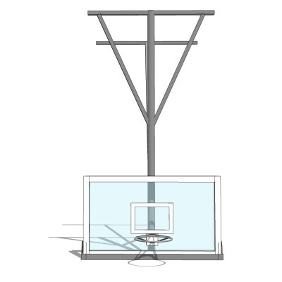 现代吊挂式篮板免费su模型(1)