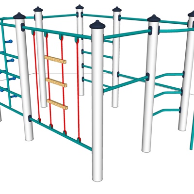 现代儿童游乐设施免费su模型(1)