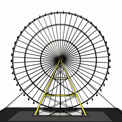 现代摩天轮免费su模型(1)