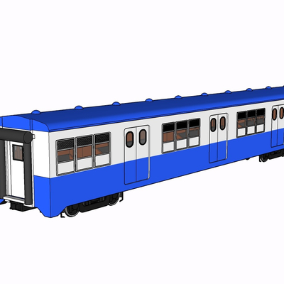 现代火车免费su模型(1)