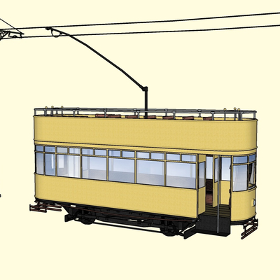 现代电车免费su模型(1)