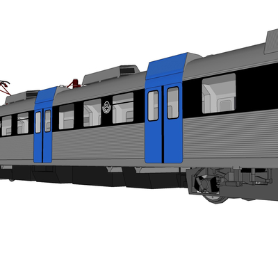 现代火车免费su模型(1)