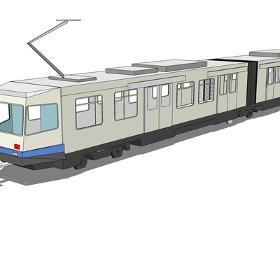 现代火车免费su模型(1)