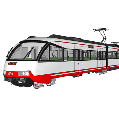 现代城市轻轨免费su模型(1)