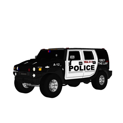现代警用汽车免费su模型(1)
