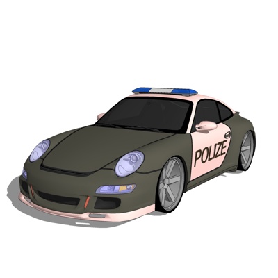 现代警用汽车免费su模型(1)
