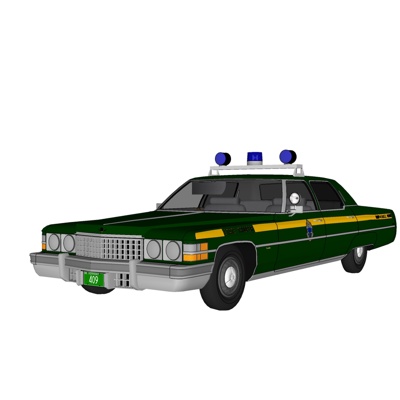 现代警车免费su模型(1)