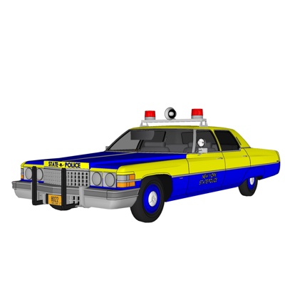 现代警车免费su模型(1)