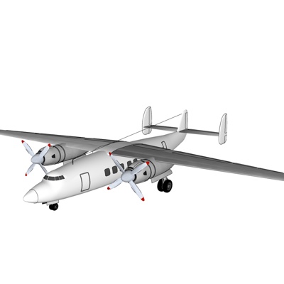 现代小型客机免费su模型(1)