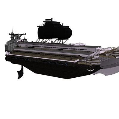 现代大型邮轮免费su模型(1)