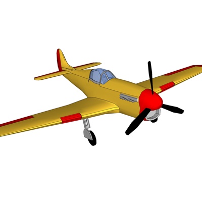 现代小型飞机免费su模型(1)